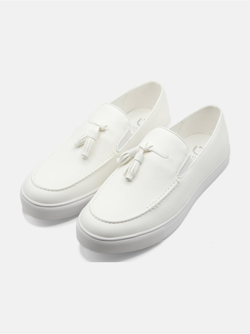 Mocassins à enfiler Blanc - Kiabi
