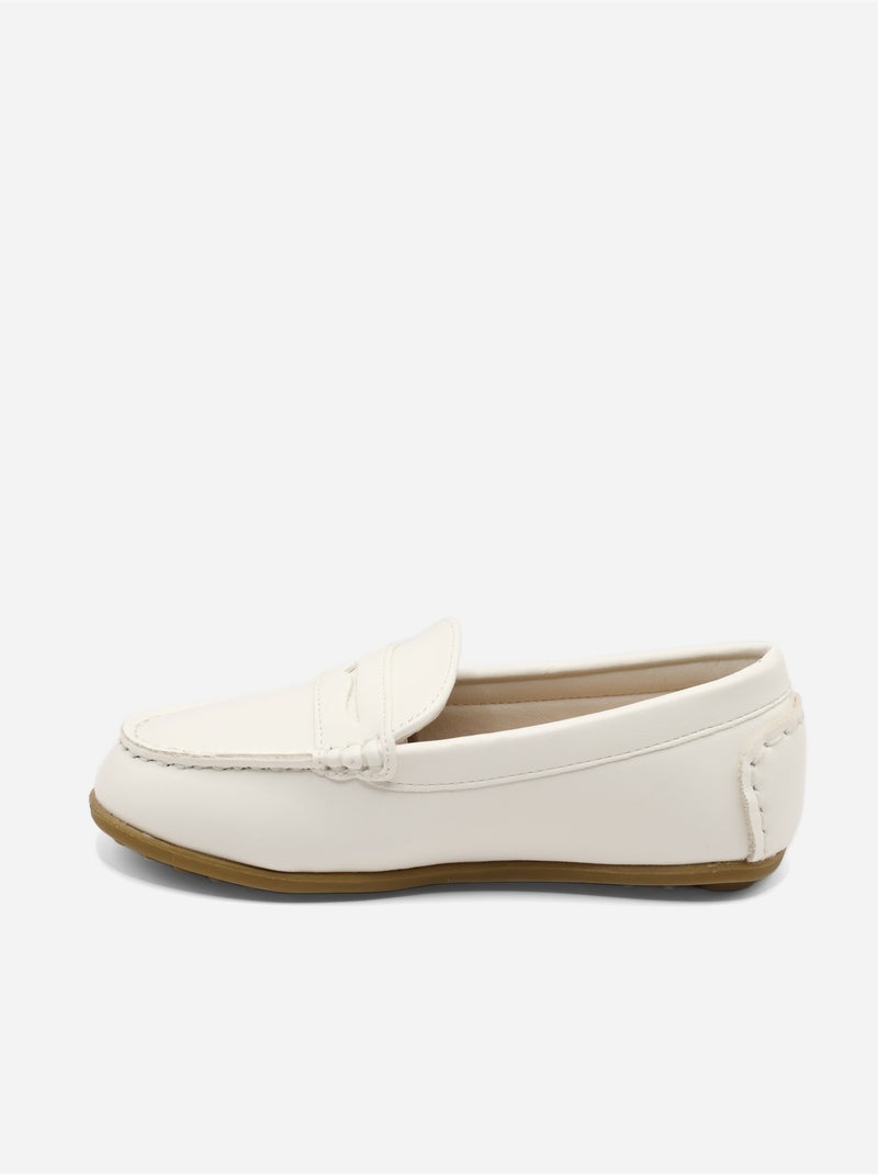 Mocassins à enfiler Blanc - Kiabi