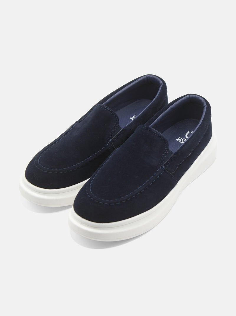 Mocassins à enfiler Bleu foncé - Kiabi