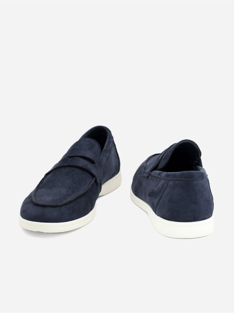 Mocassins à enfiler Bleu foncé - Kiabi