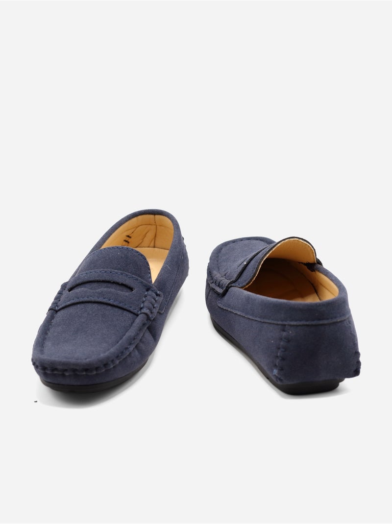 Mocassins à enfiler Bleu foncé - Kiabi