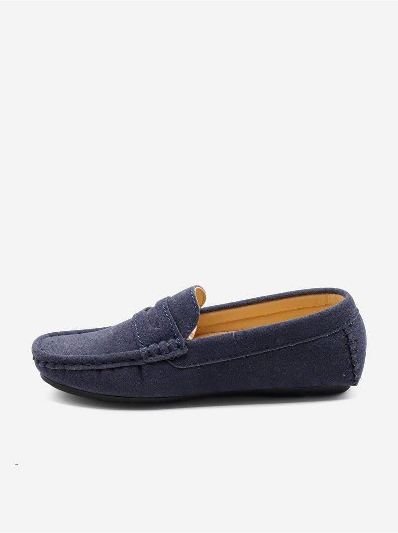 Mocassins à enfiler Bleu foncé - Kiabi