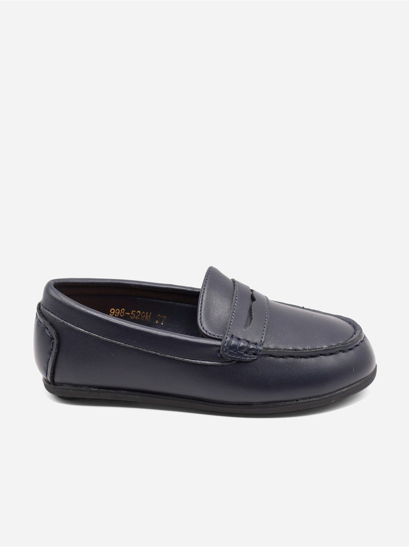 Mocassins à enfiler Bleu foncé - Kiabi