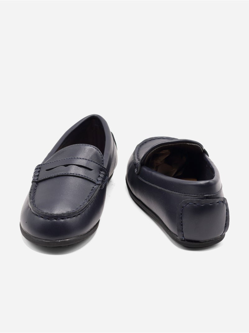Mocassins à enfiler Bleu foncé - Kiabi