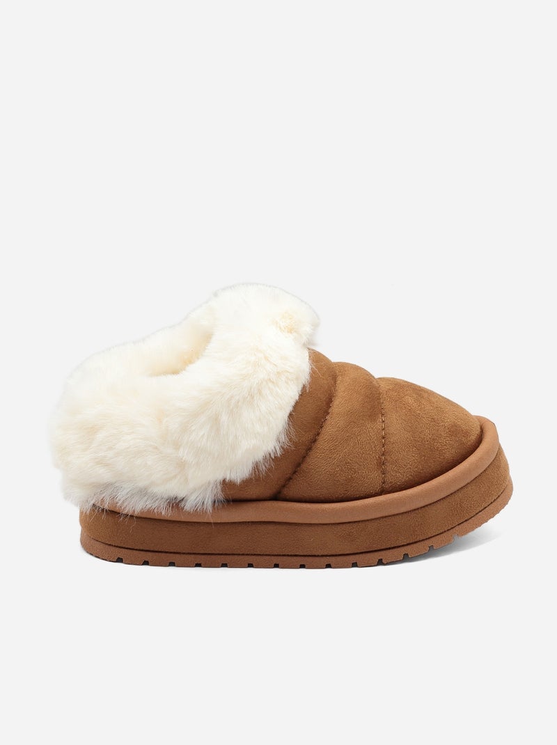 Mocassins à enfiler Camel - Kiabi