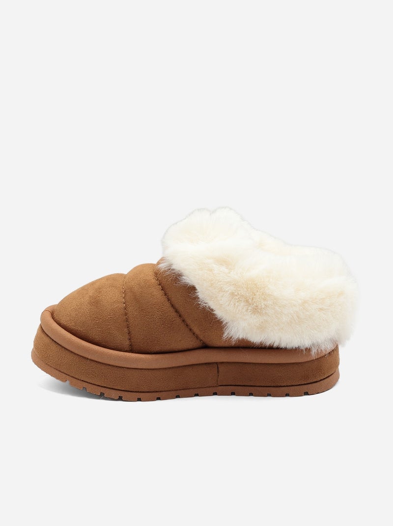 Mocassins à enfiler Camel - Kiabi