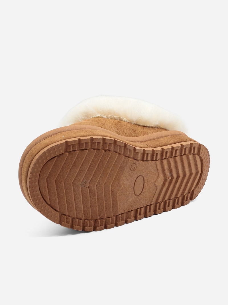 Mocassins à enfiler Camel - Kiabi