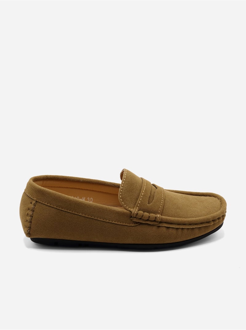 Mocassins à enfiler Camel - Kiabi