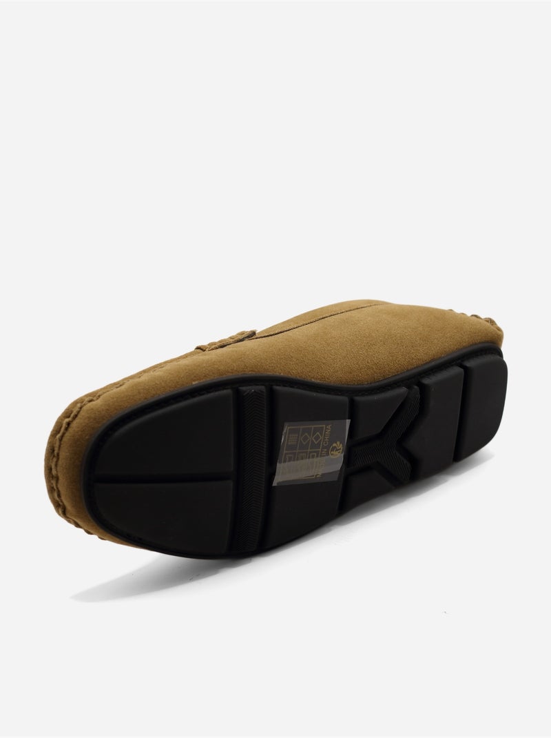 Mocassins à enfiler Camel - Kiabi