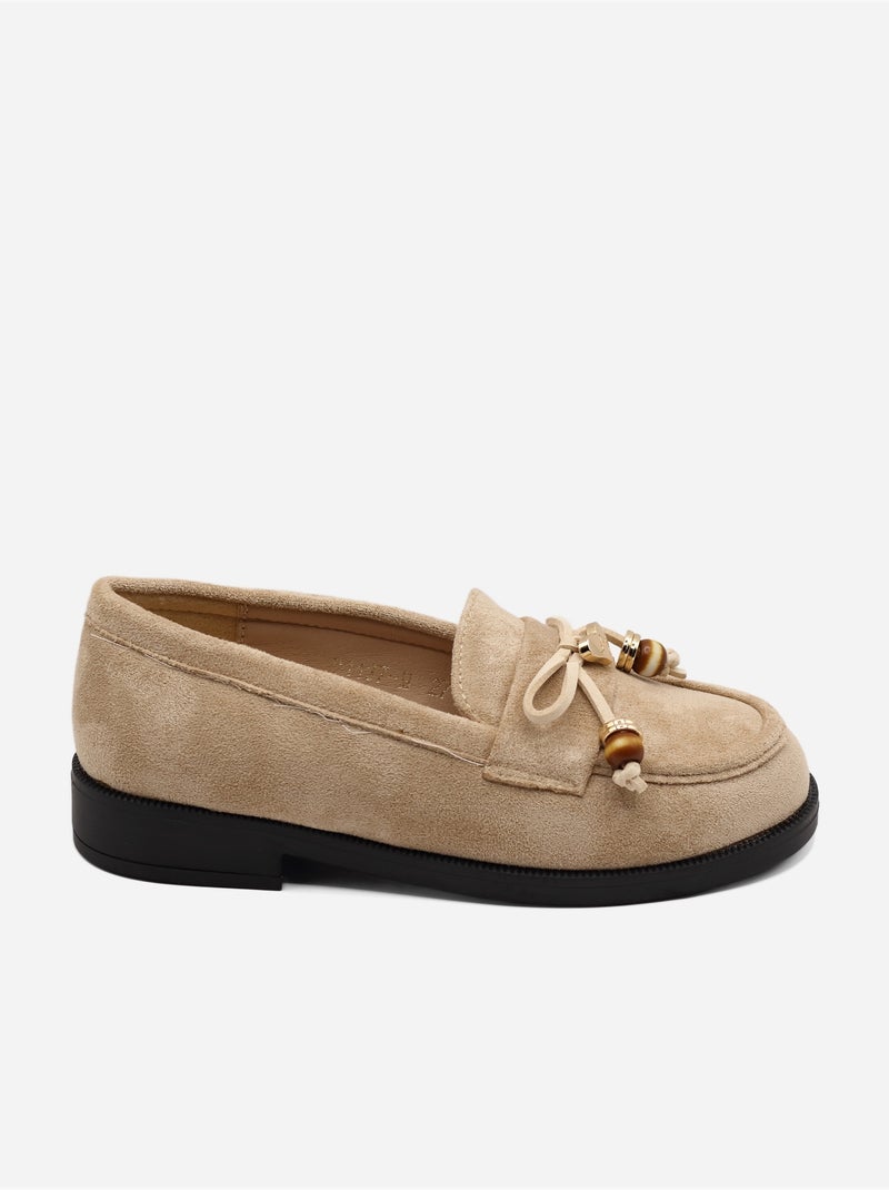 Mocassins à enfiler Crème - Kiabi
