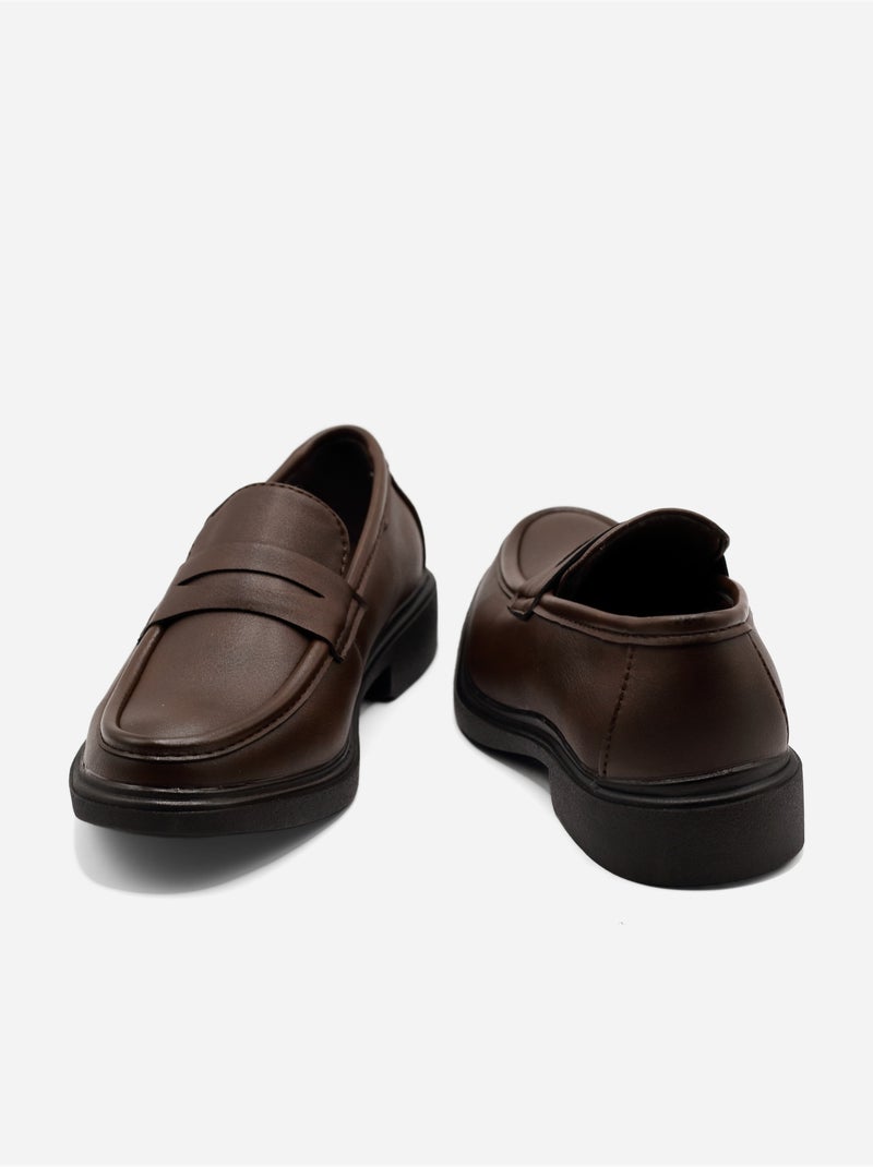 Mocassins à enfiler Marron - Kiabi