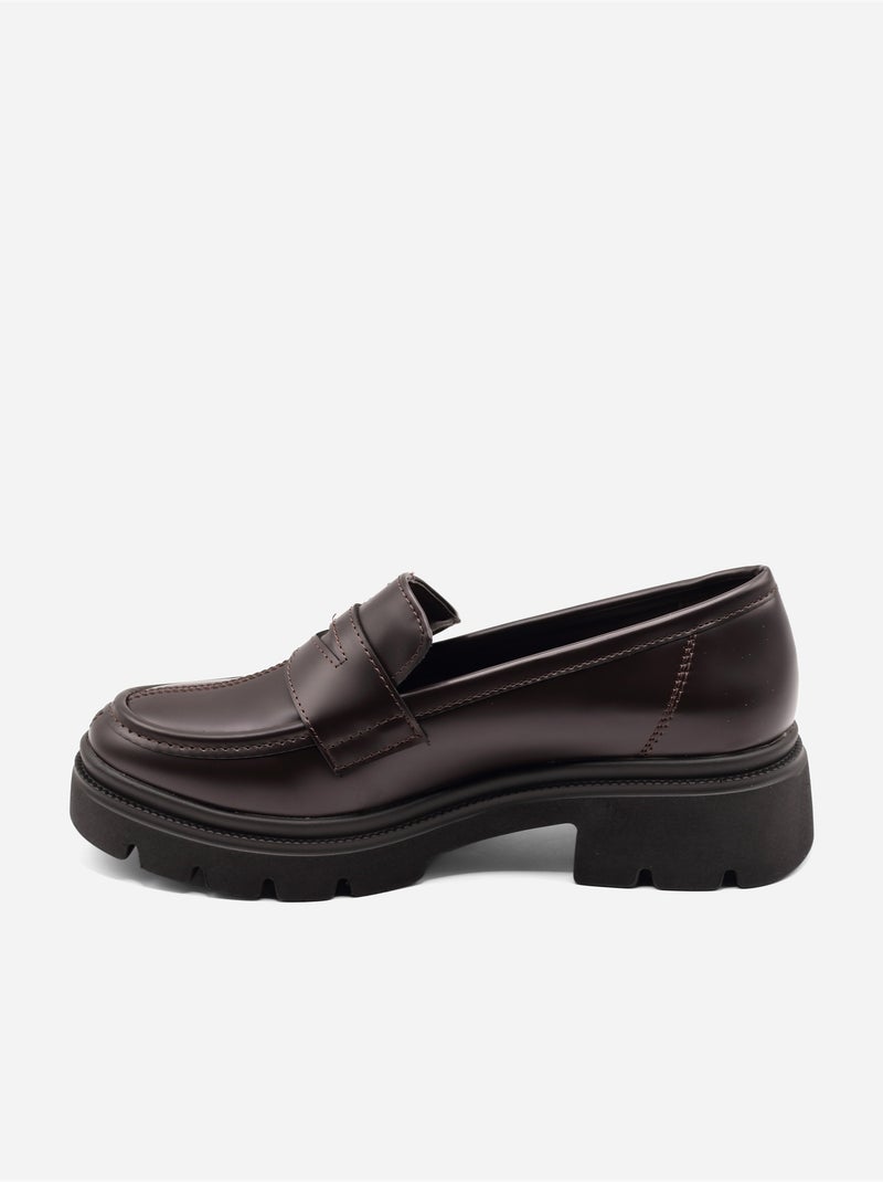 Mocassins à enfiler Marron - Kiabi