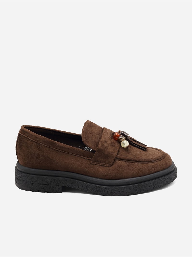 Mocassins à enfiler Marron - Kiabi