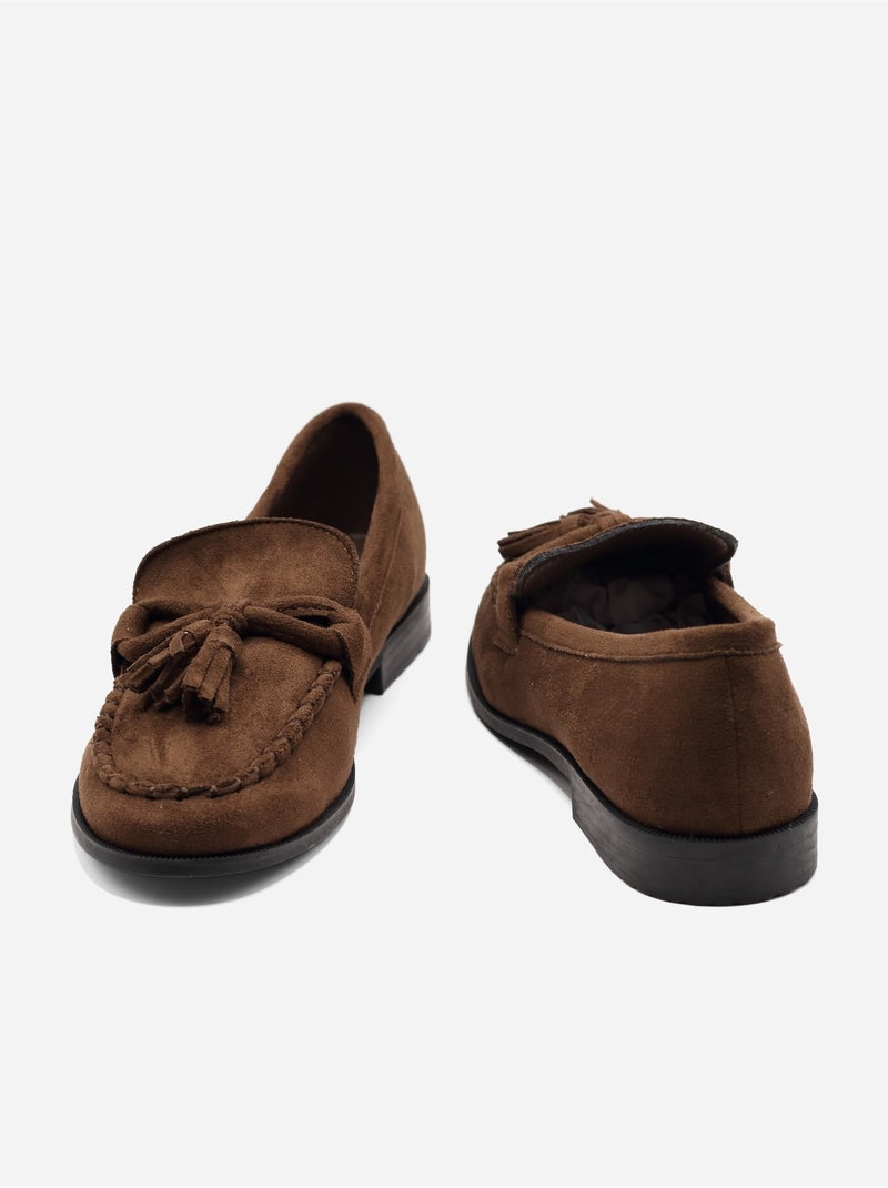 Mocassins à enfiler Marron - Kiabi