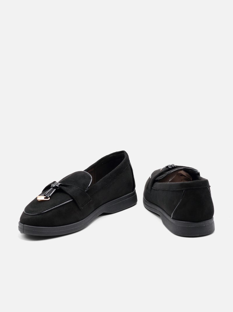 Mocassins à enfiler Noir - Kiabi
