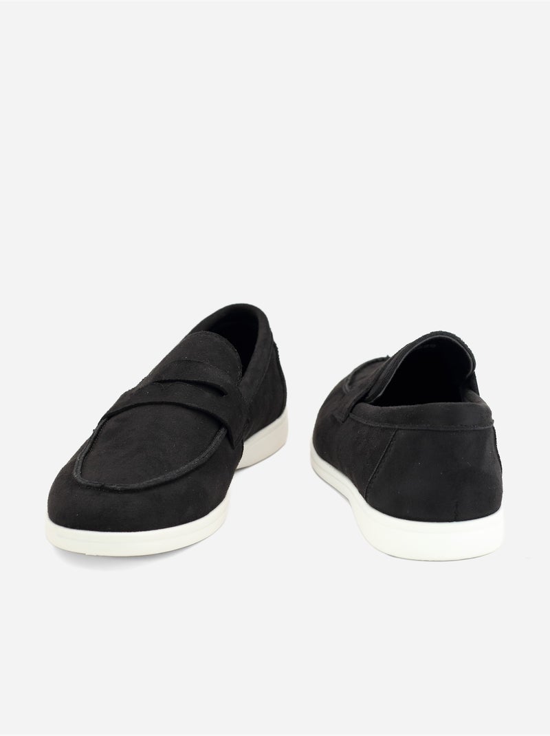 Mocassins à enfiler Noir - Kiabi