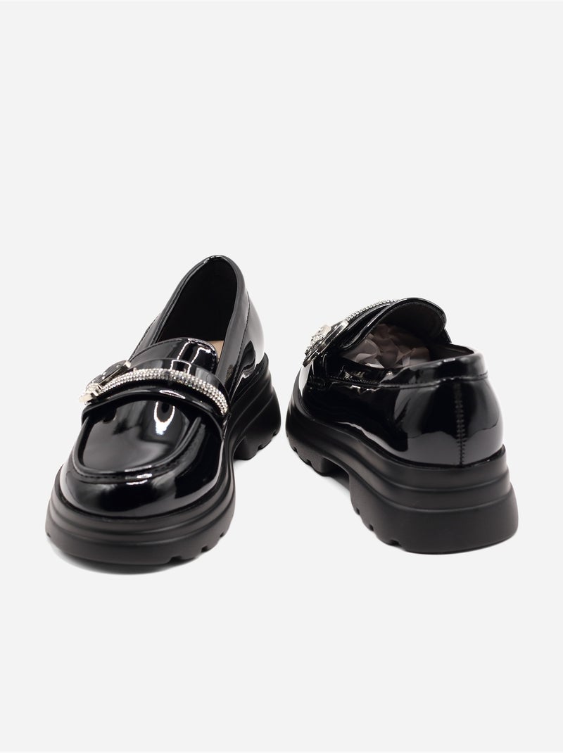 Mocassins à enfiler Noir - Kiabi