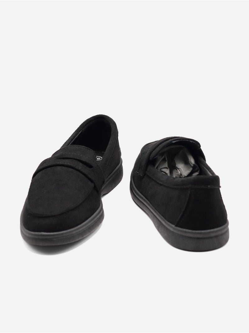 Mocassins à enfiler Noir - Kiabi