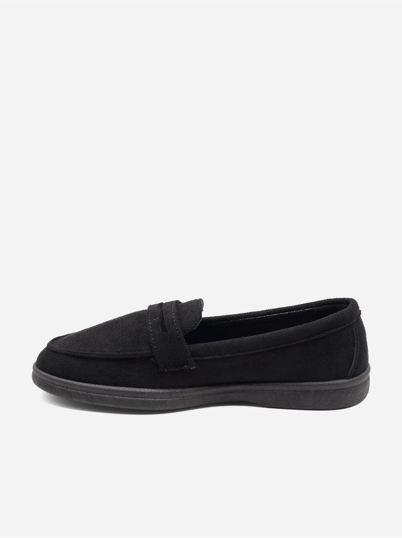 Mocassins à enfiler Noir - Kiabi