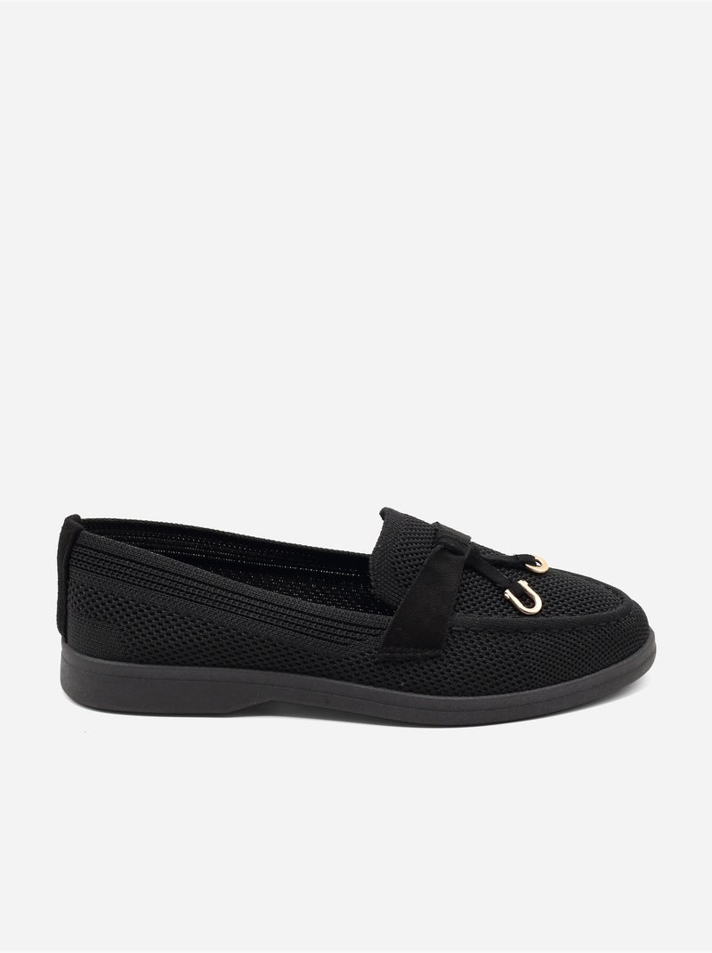 Mocassins à enfiler Noir - Kiabi