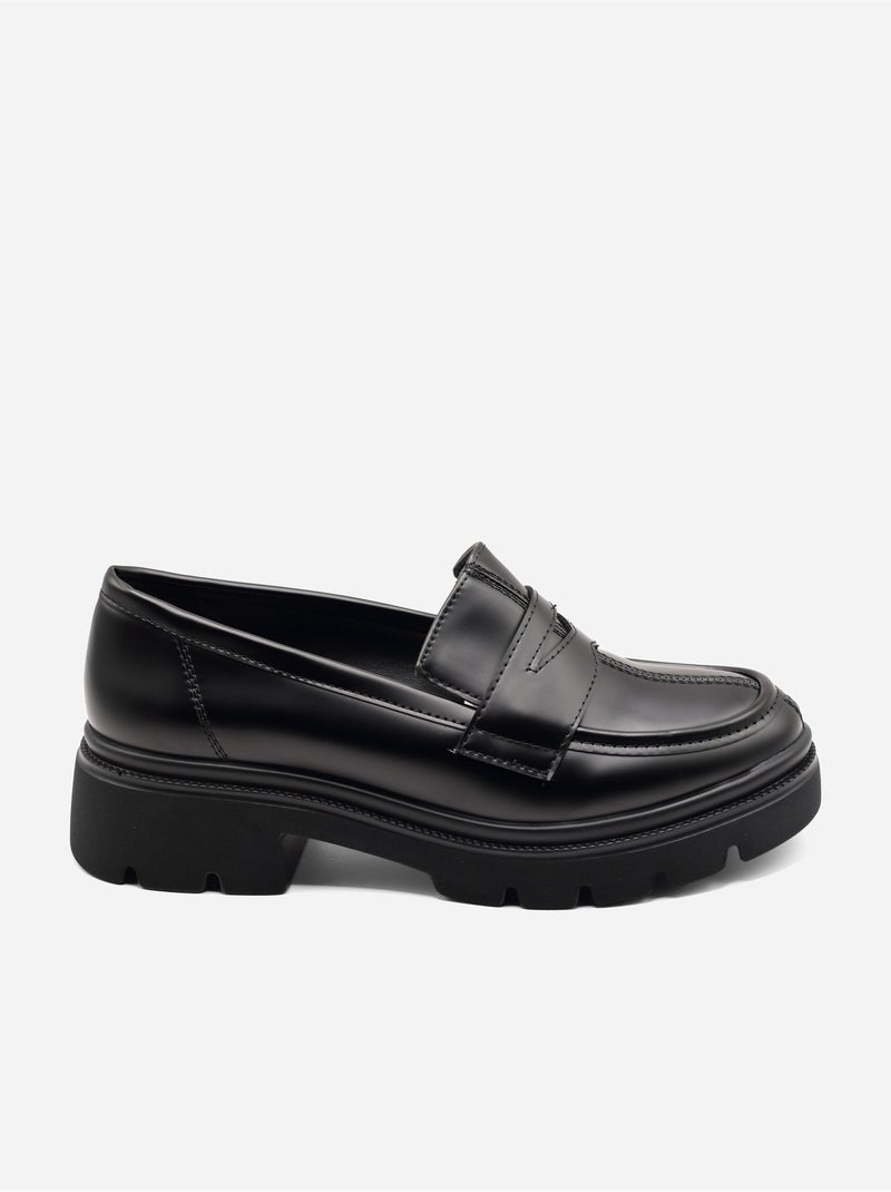 Mocassins à enfiler Noir - Kiabi