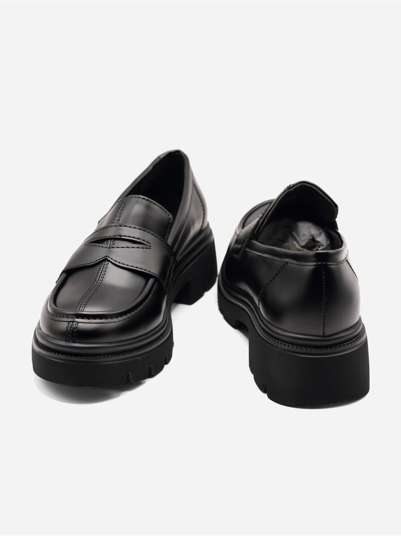 Mocassins à enfiler Noir - Kiabi