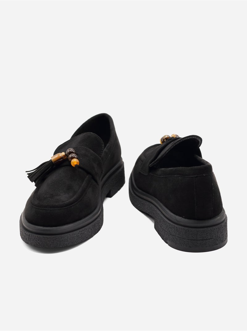 Mocassins à enfiler Noir - Kiabi