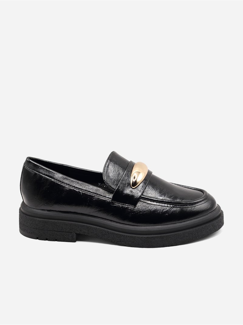 Mocassins à enfiler Noir - Kiabi