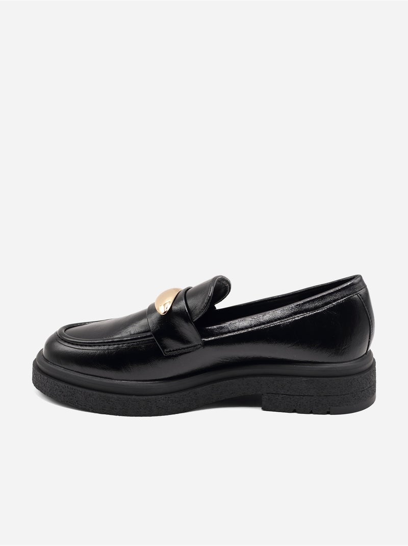 Mocassins à enfiler Noir - Kiabi
