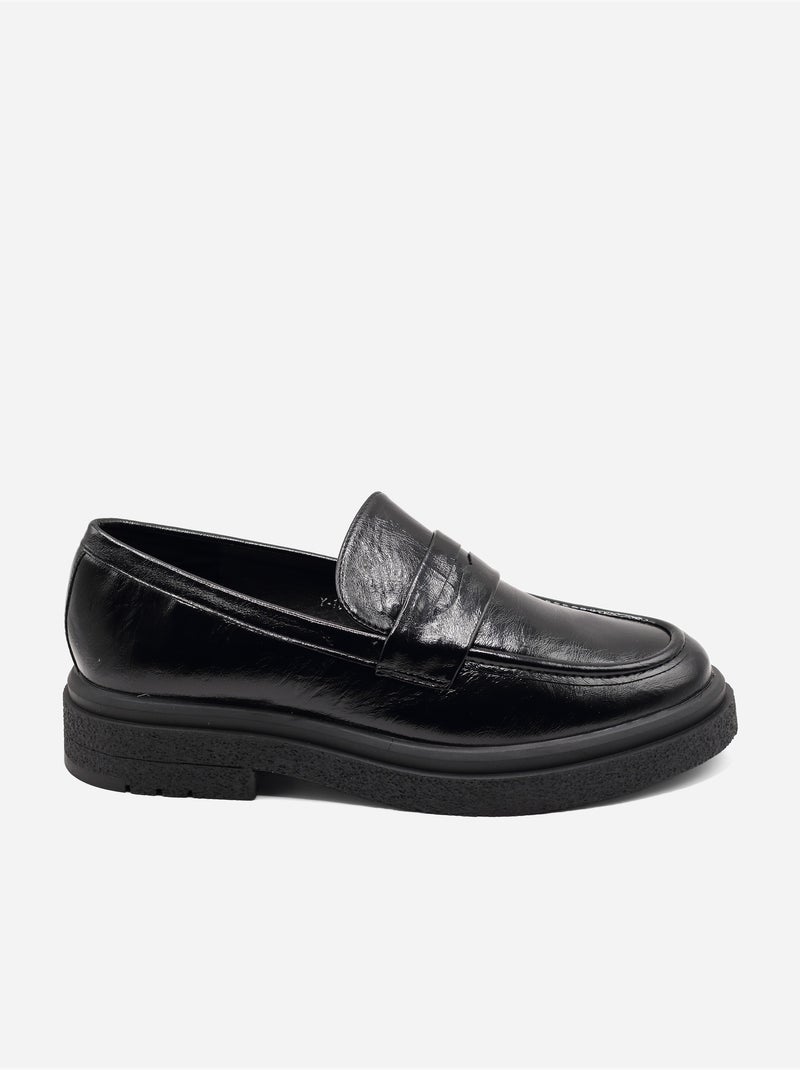 Mocassins à enfiler Noir - Kiabi