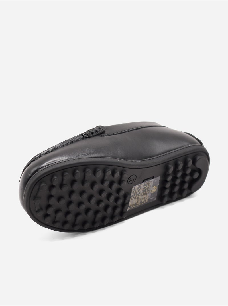 Mocassins à enfiler Noir - Kiabi