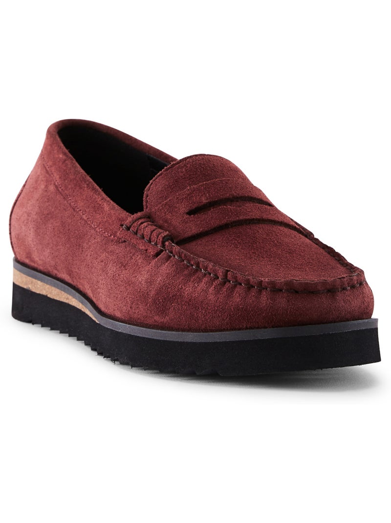 Mocassins à enfiler semelle compensée - pediconfort Bordeaux - Kiabi
