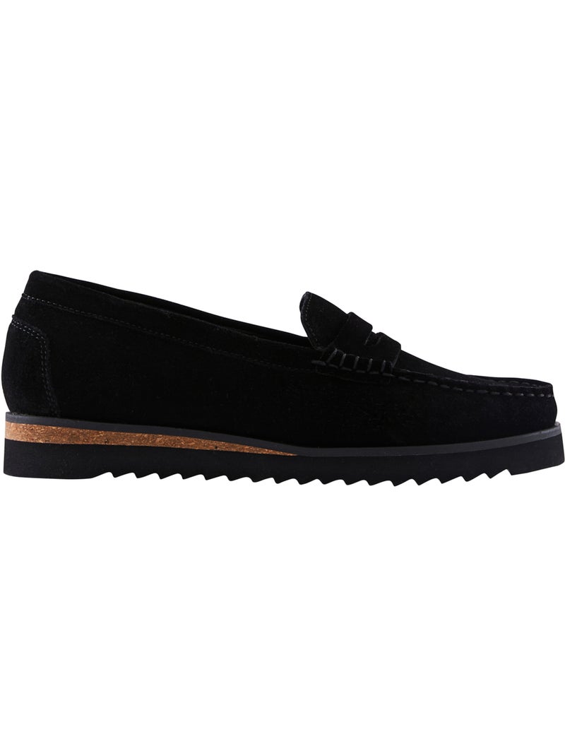 Mocassins à enfiler semelle compensée - pediconfort Noir Noir - Kiabi