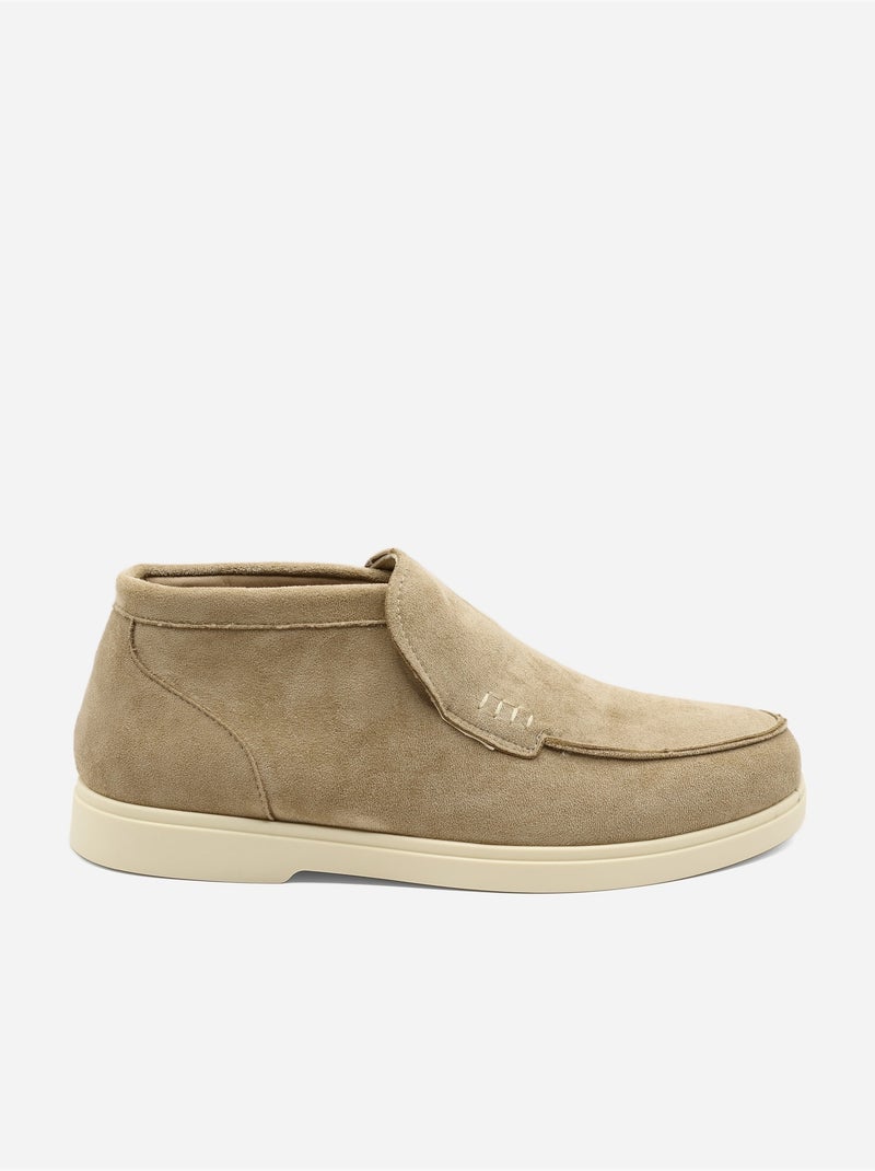Mocassins à enfiler Taupe - Kiabi
