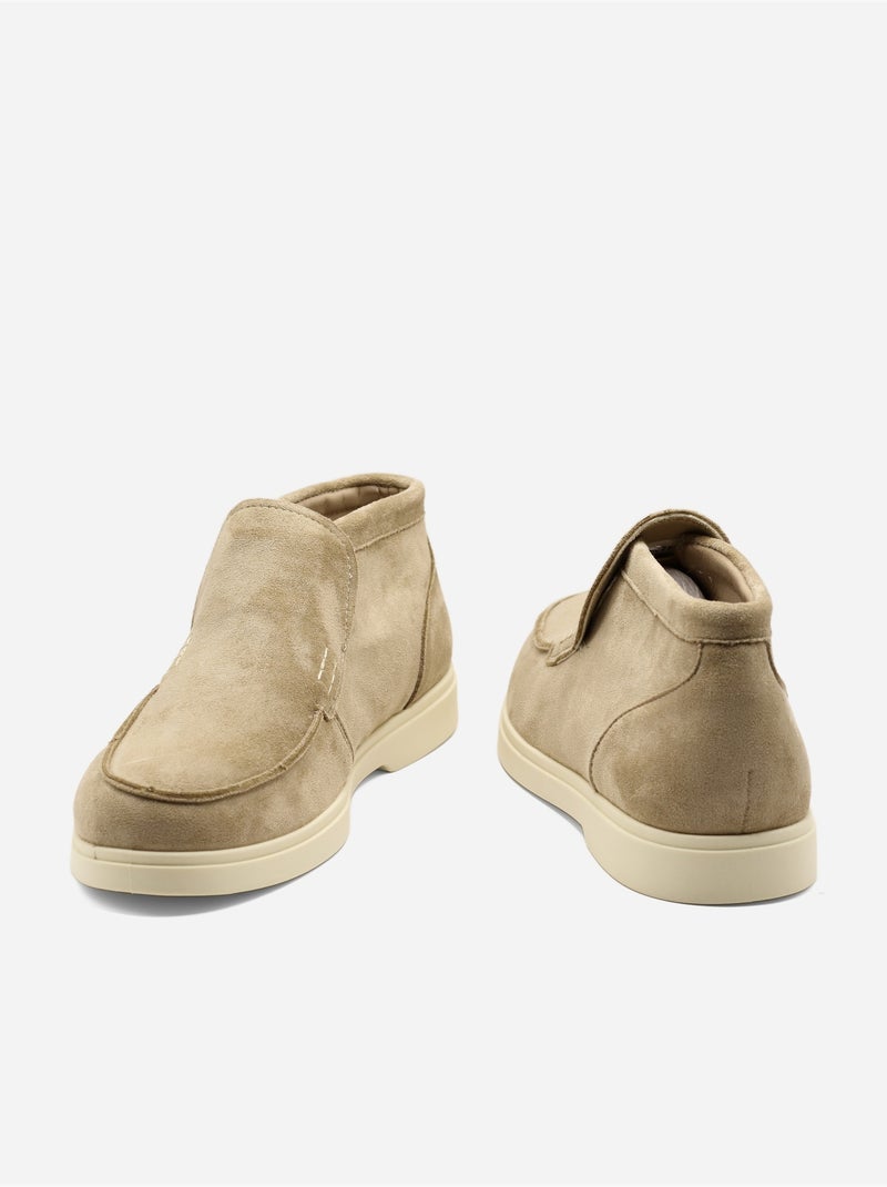 Mocassins à enfiler Taupe - Kiabi