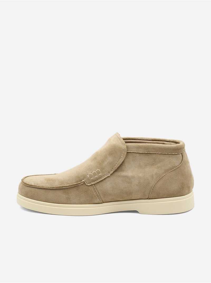 Mocassins à enfiler Taupe - Kiabi
