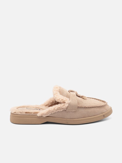 Mocassins à fausse fourrure - C M - Kiabi