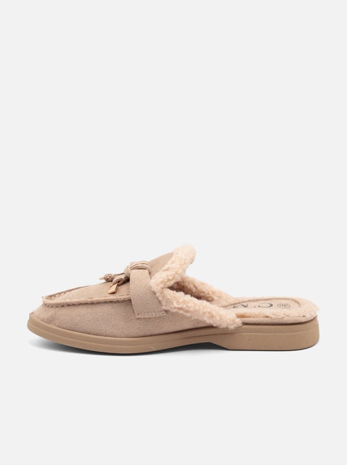 Mocassins à fausse fourrure - Kiabi