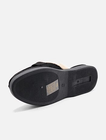 Mocassins à fausse fourrure