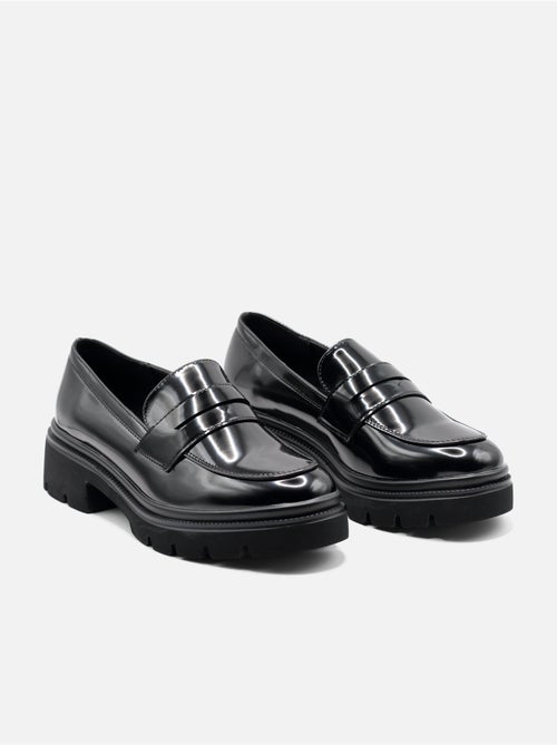 Mocassins à finition brillante - C M - Kiabi