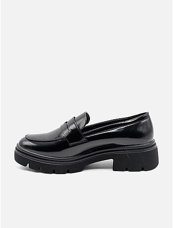Mocassins à finition brillante