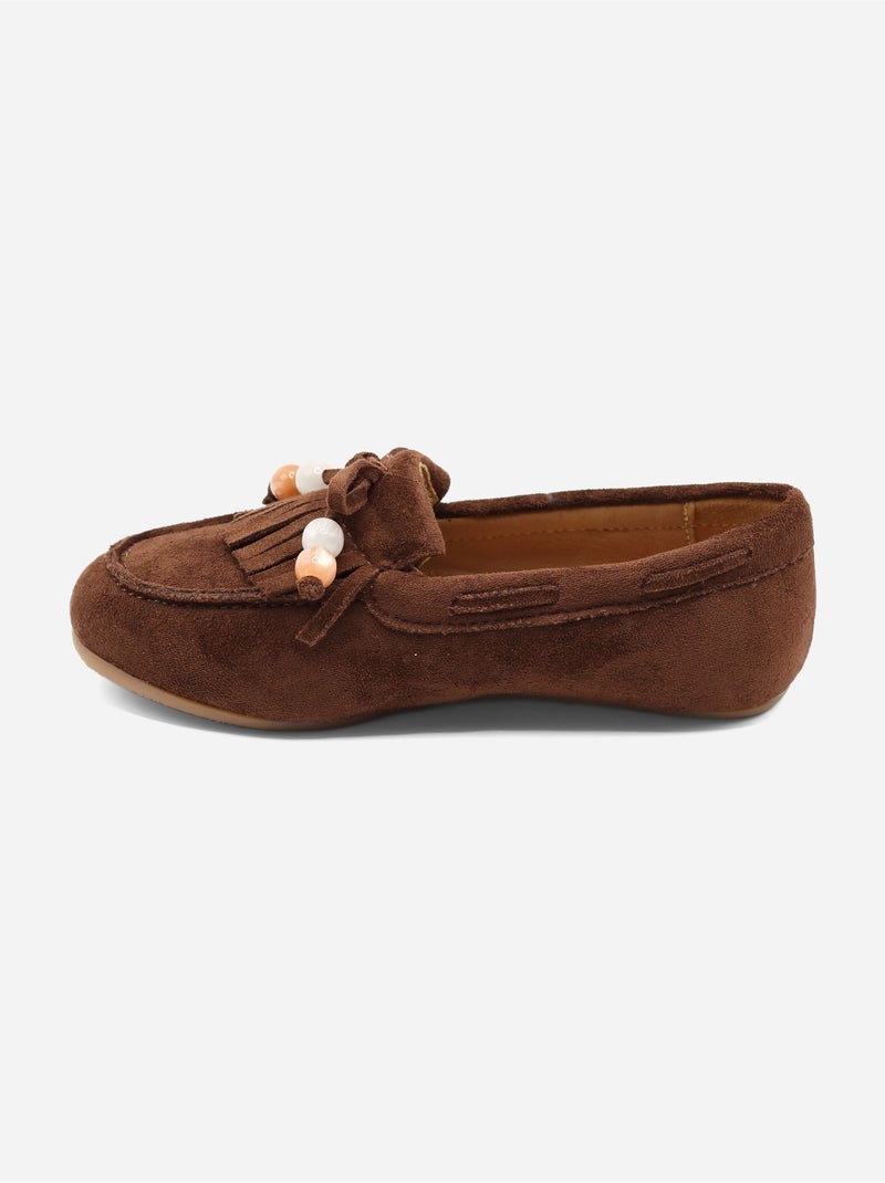 Mocassins à franges Marron - Kiabi