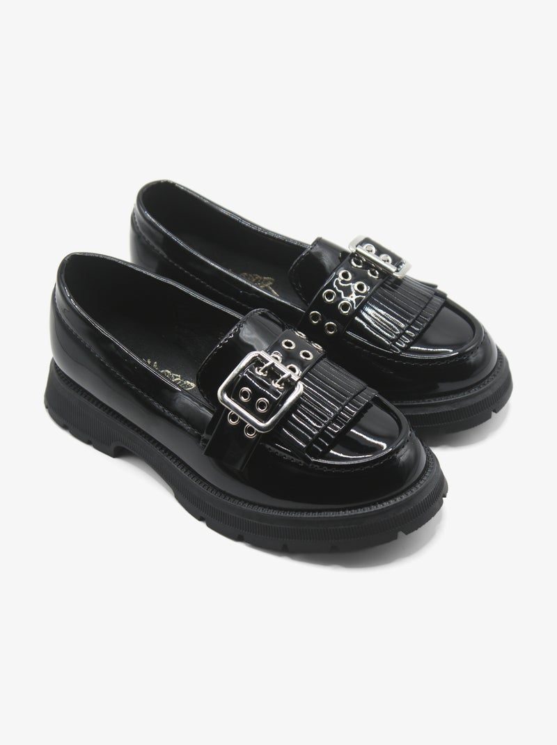 Mocassins à franges Noir - Kiabi