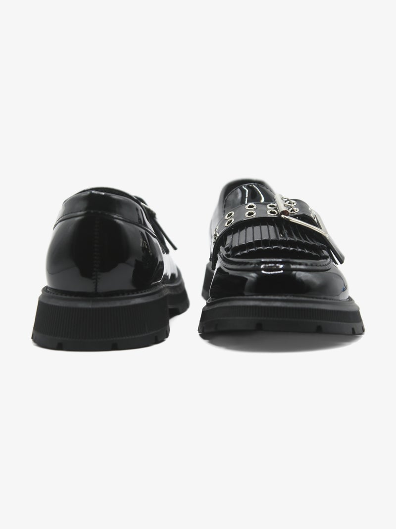 Mocassins à franges Noir - Kiabi