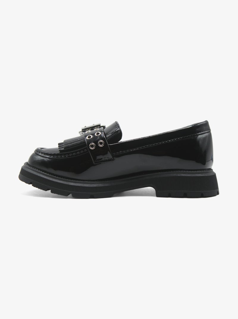Mocassins à franges Noir - Kiabi