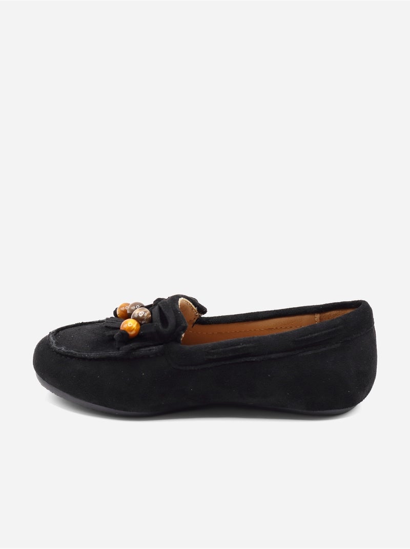 Mocassins à franges Noir - Kiabi