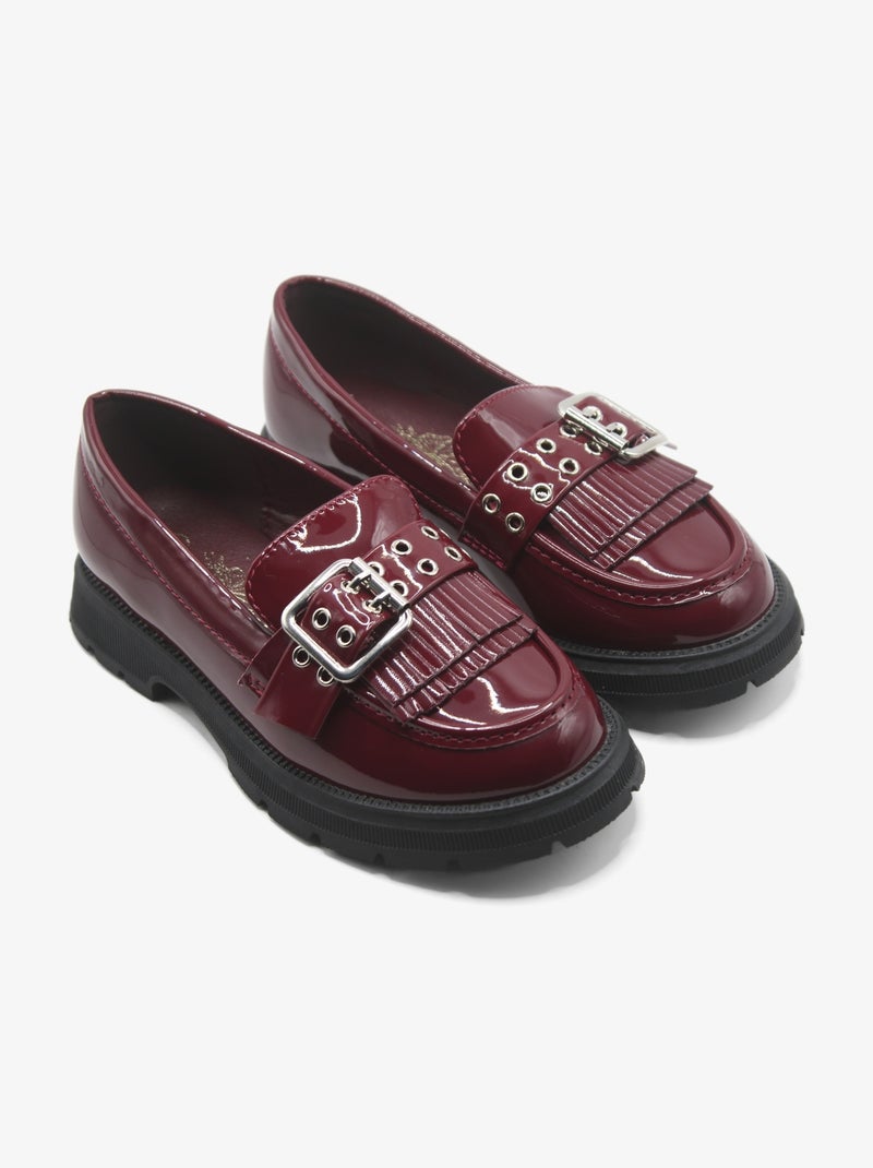 Mocassins à franges Rouge - Kiabi