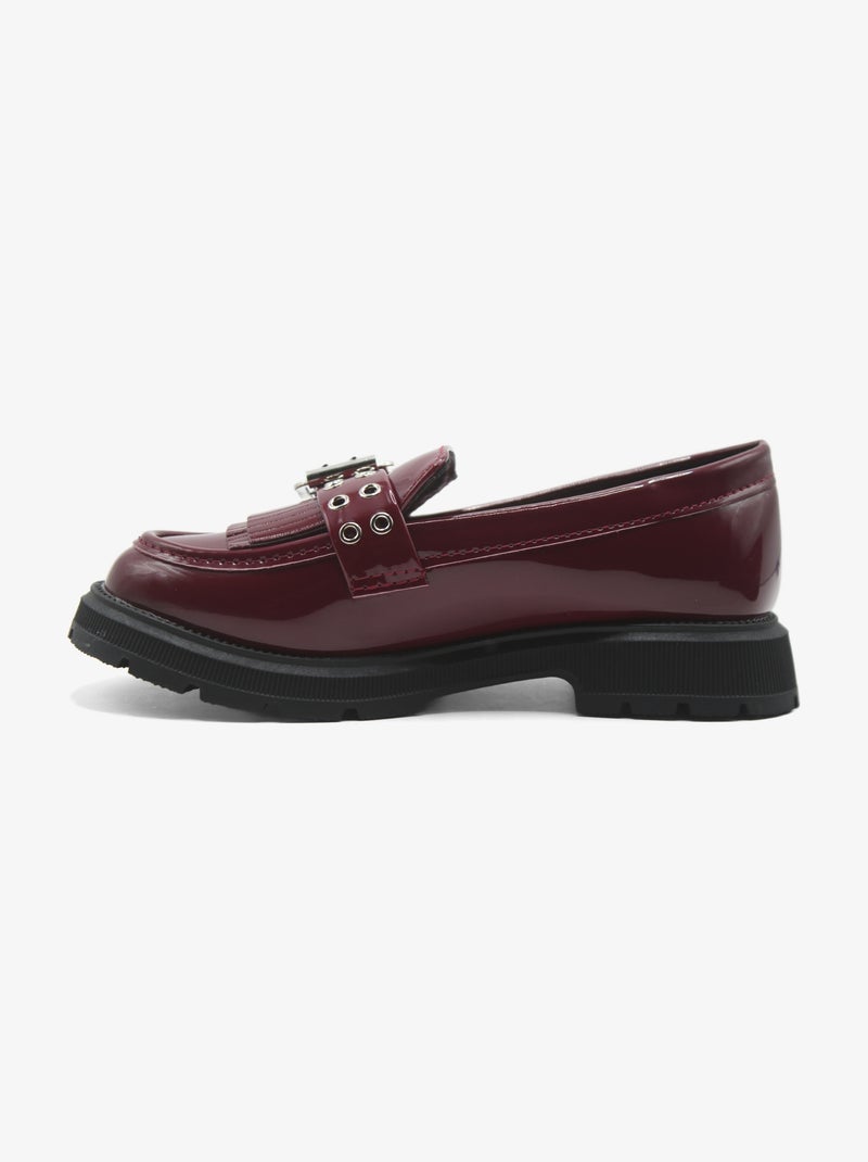 Mocassins à franges Rouge - Kiabi