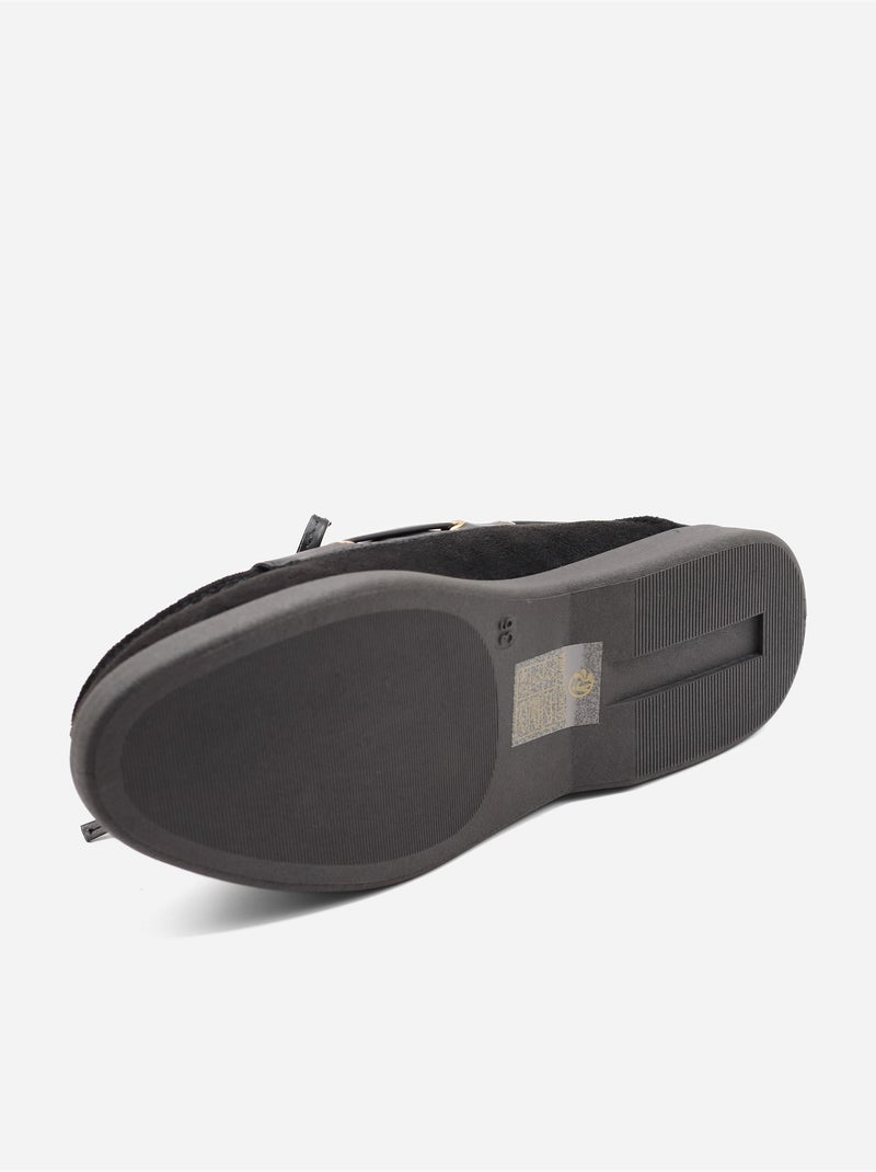 Mocassins a lacets Noir - Kiabi