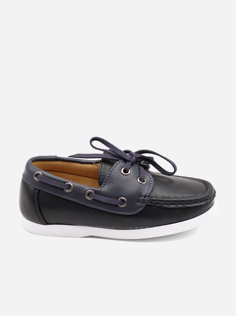 Mocassins a lacets Noir - Kiabi